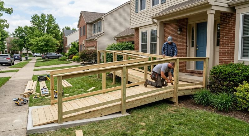 Wood Ramp Installation in Wilmington, NC